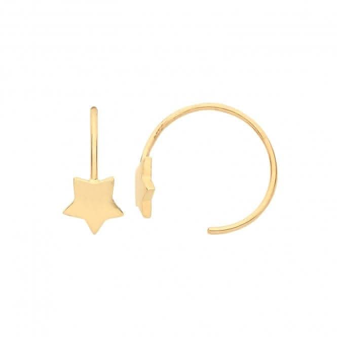 9ct Gold Wind-On Drop Earrings ES1623
