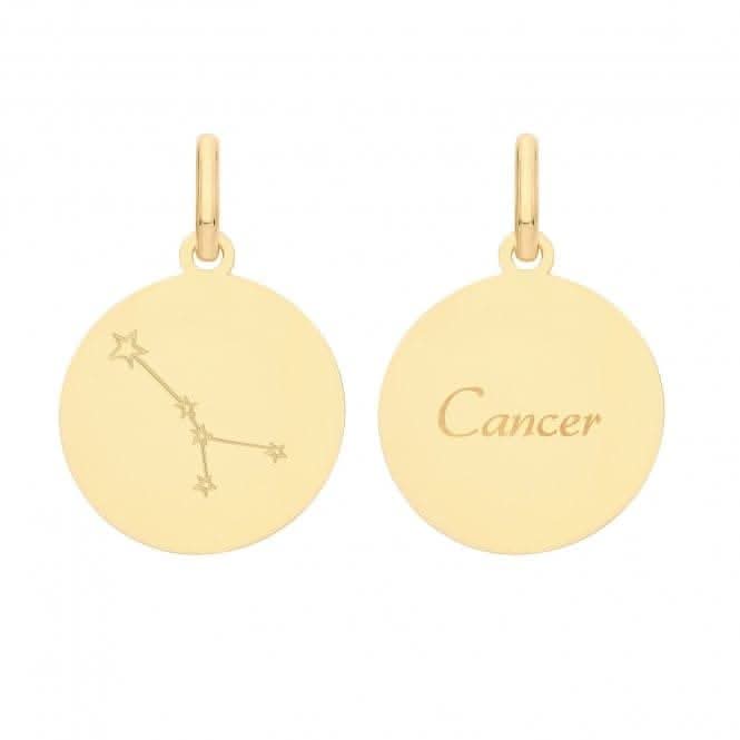 9ct Yellow Gold Zodiac Constellation Cancer PN1224