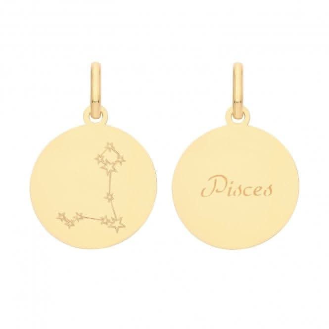 9ct Yellow Gold Zodiac Constellation Pisces PN1232