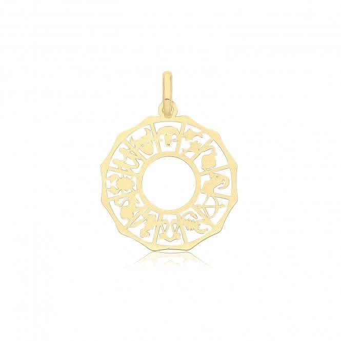 9ct Yellow Gold Zodiac Pendant PN1340