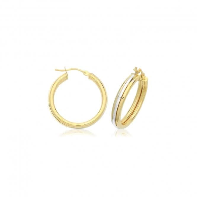 9ct Yellow Gold Hoop Earrings ER1219