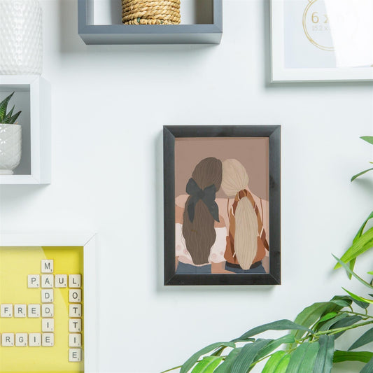 A5 (6" x 8") 3D Box Photo Frame with 4" x 6" Mount