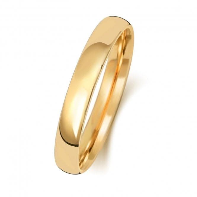 Wedding Band 9K Slight Court 3 mm-1.4 Wedding Ring W113M