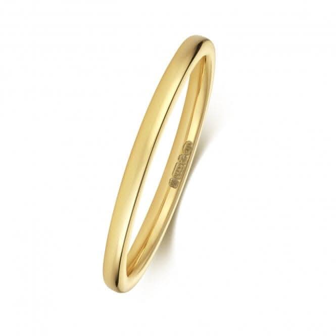 Wedding Band 9K Soft Court 1.7mm-1.4 Wedding Ring W130M
