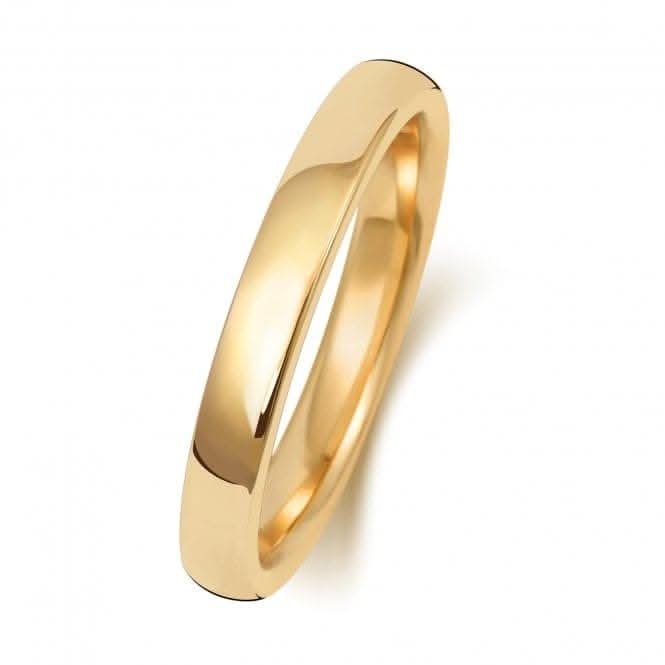 Wedding Band 9K Soft Court 2.5 mm-1.4 Wedding Ring W132M