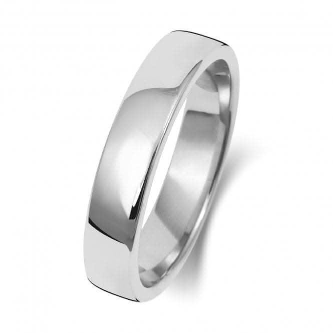 Wedding Band 9K Soft Court 4 mm-1.75 Wedding Ring W134WH