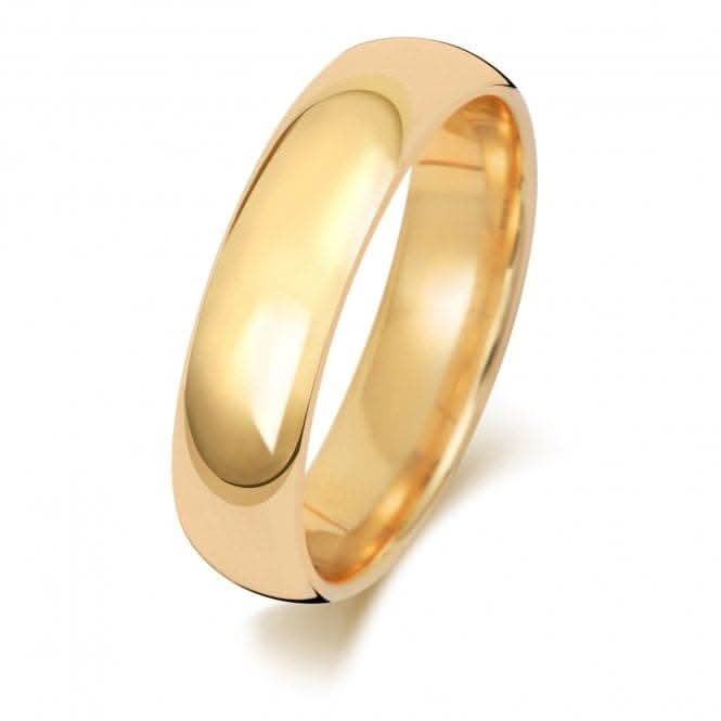 Wedding Band 9K Trad Court 5mm-1.2 Wedding Ring W165L
