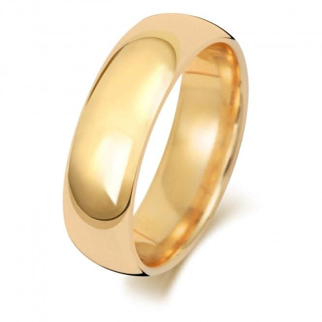 Wedding Band 9K Trad Court 6mm-1.25 Wedding Ring W166L