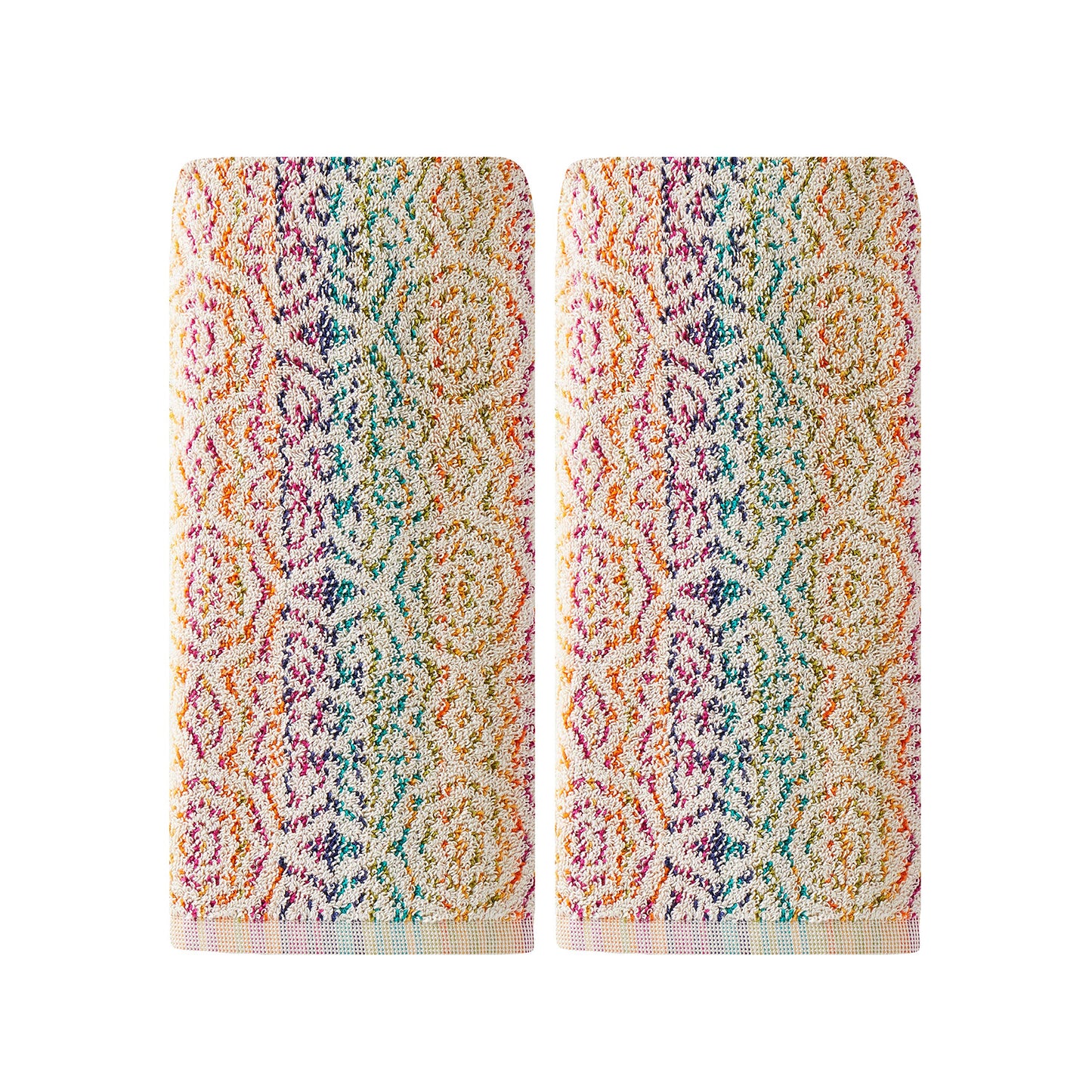 SKL Home by Saturday Knight Ltd. Rhapsody 2 Pc Hand Towel, Multicolored