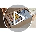 Lifewit 8 Pack Drawer Dividers Plastic 4" High, 11-17" Adjustable Drawer Organisers for Clothes, Expandable Dresser Separators in Bedroom/Bathroom/Kitchen/Office Organization and Storage