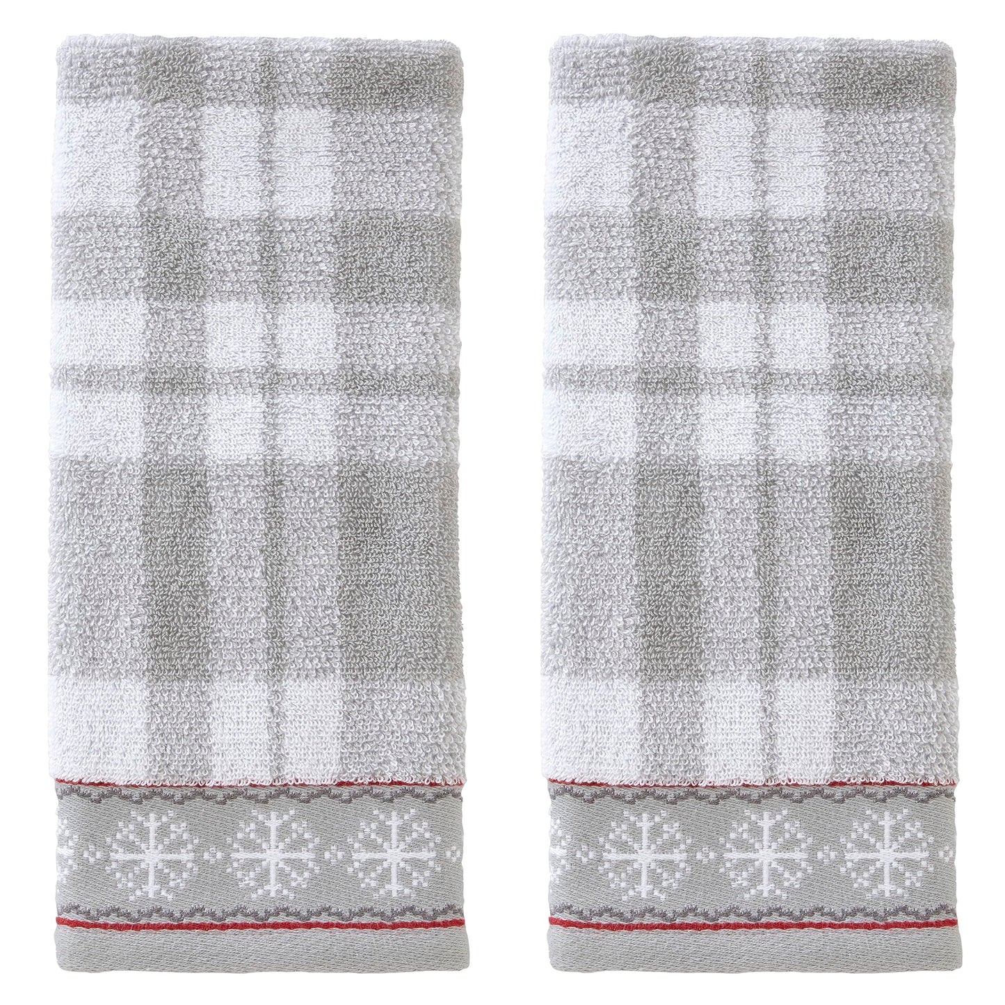 SKL Home Christmas Whistler Plaid Hand Towel Set, 16" x 25", 2 Count
