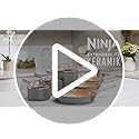 Ninja Extended Life 28cm Ceramic Frying Pan, Non-Stick (No PFAs, PFOAs, Lead or Cadmium), Induction Compatible, Stainless Steel Handle, Oven Safe to 285°C, Grey & Terracotta, CW90028EUUKDB