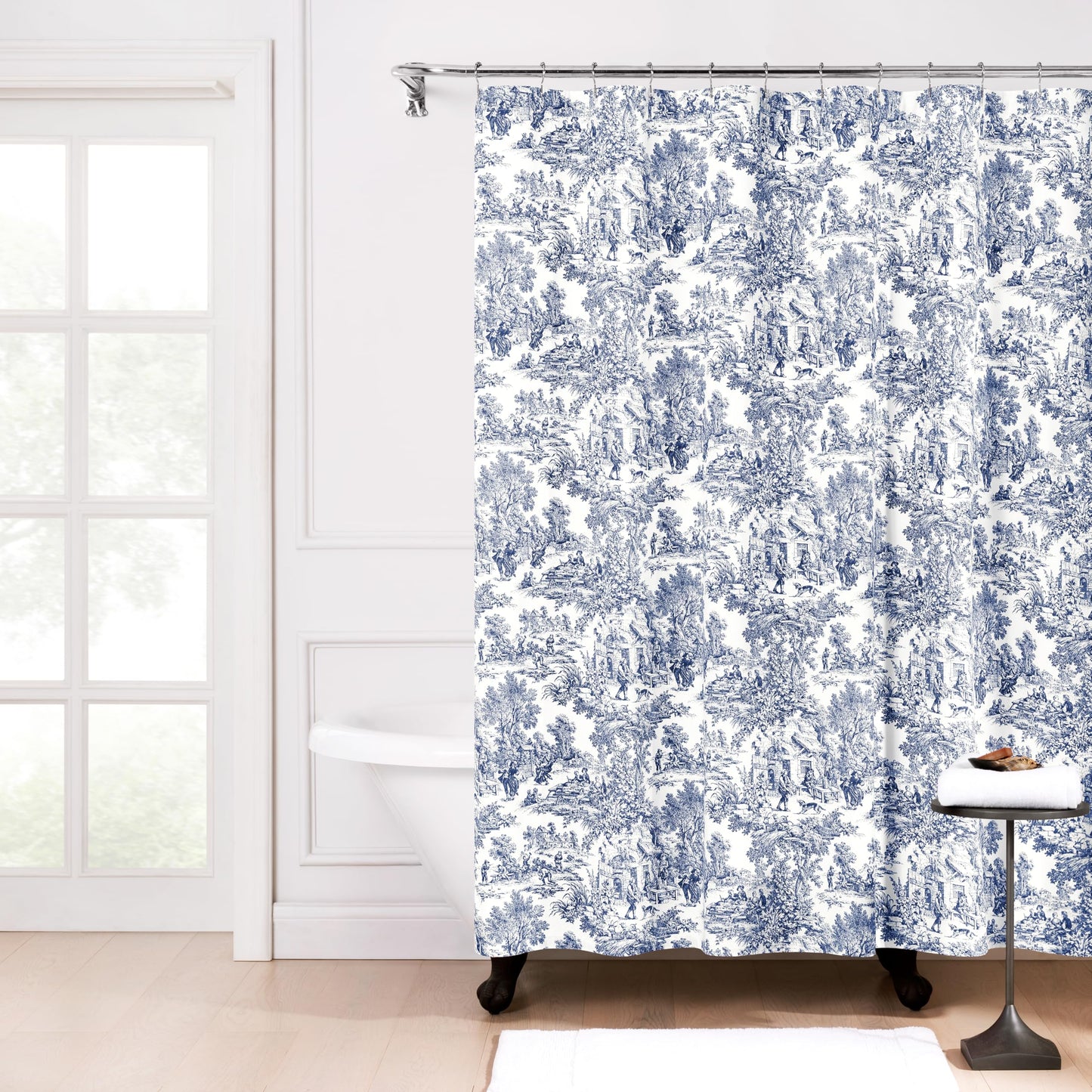 Ellis Curtain Victoria Park, Shower Curtain, Blue 72.00" x 70.00"
