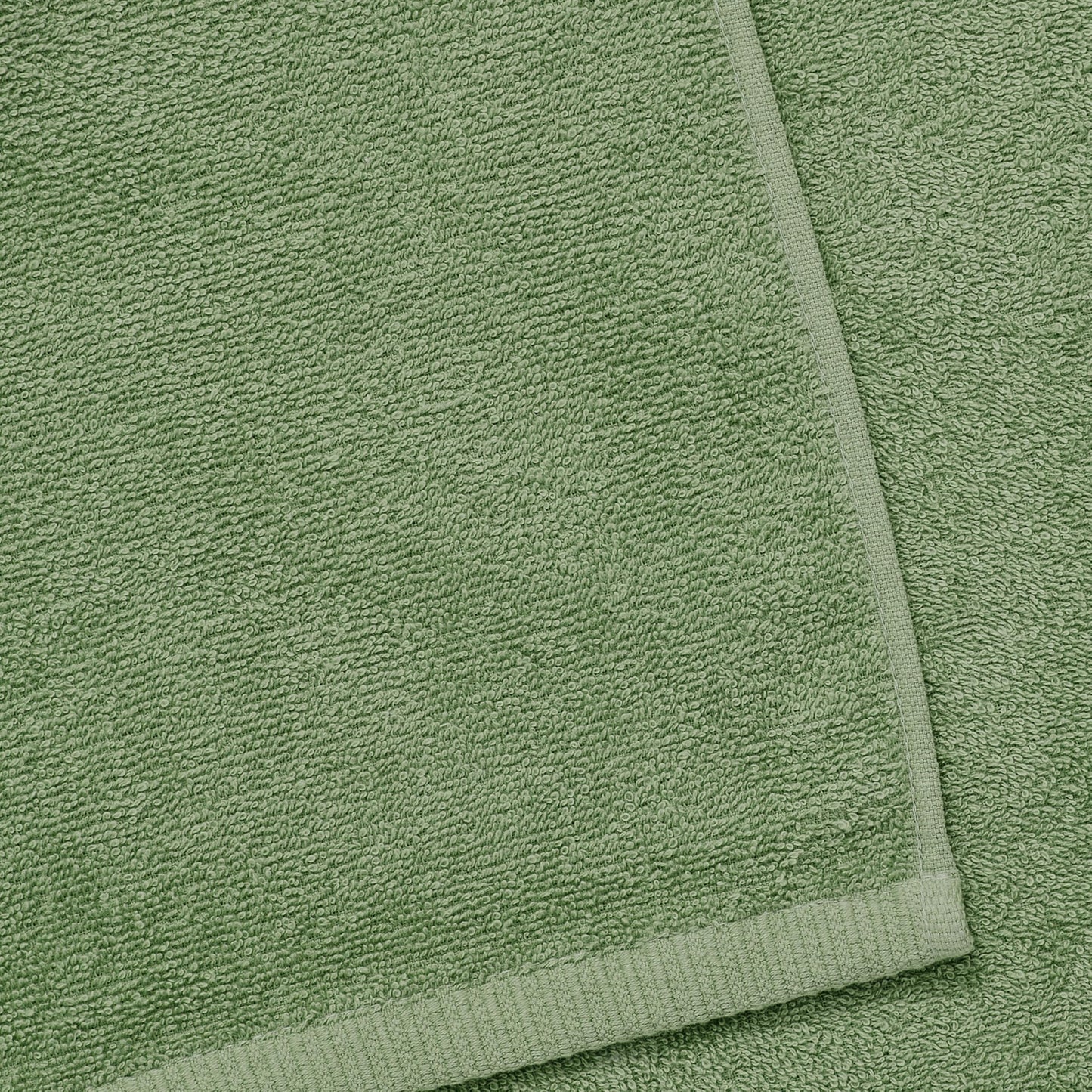 Catherine Lansfield Quick Dry Cotton 90x140cm Bath Sheet Sage Green