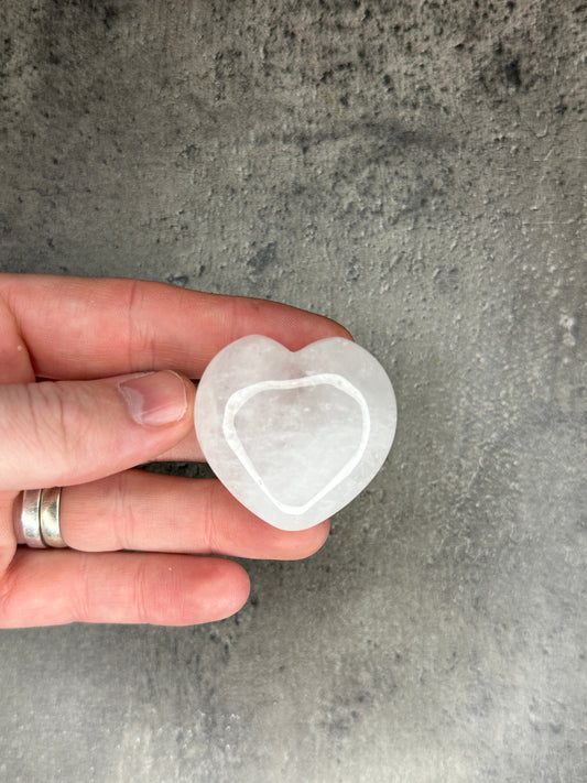 Clear quartz - Small heart