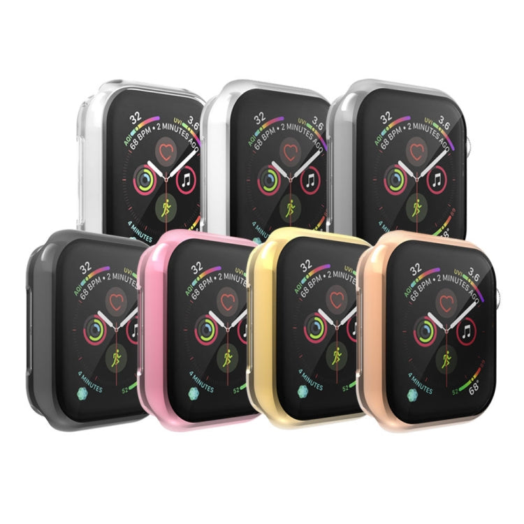 Full Coverage Plating TPU Case For Apple Watch Series 6 / 5 / 4 / Watch SE 44mm, For Apple Watch Series 6 / 5 / 4 / Watch SE 44mm