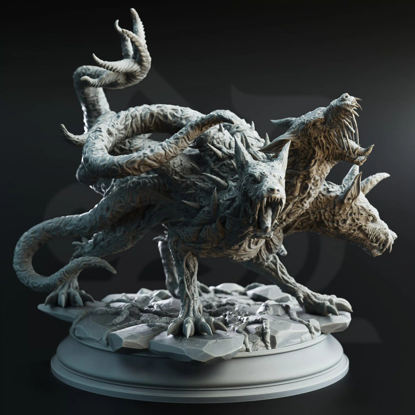 Aberrant Hellhounds - 3D Monster Miniature