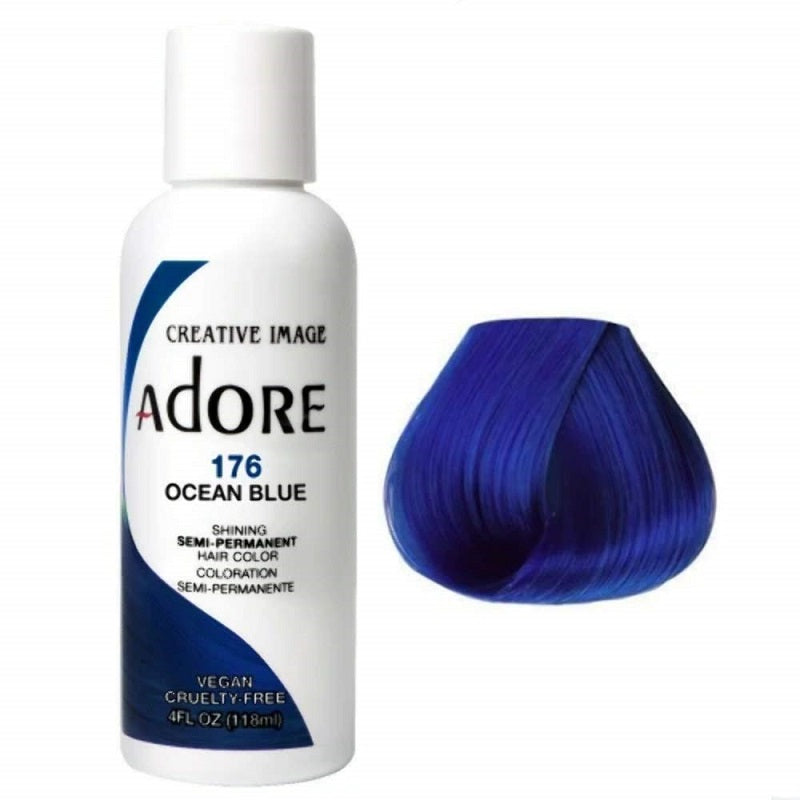 Adore Semi Permanent Hair Dye Colour - Vibrant, Ammonia-Free Colour & Shine for All Hair Types 118ml