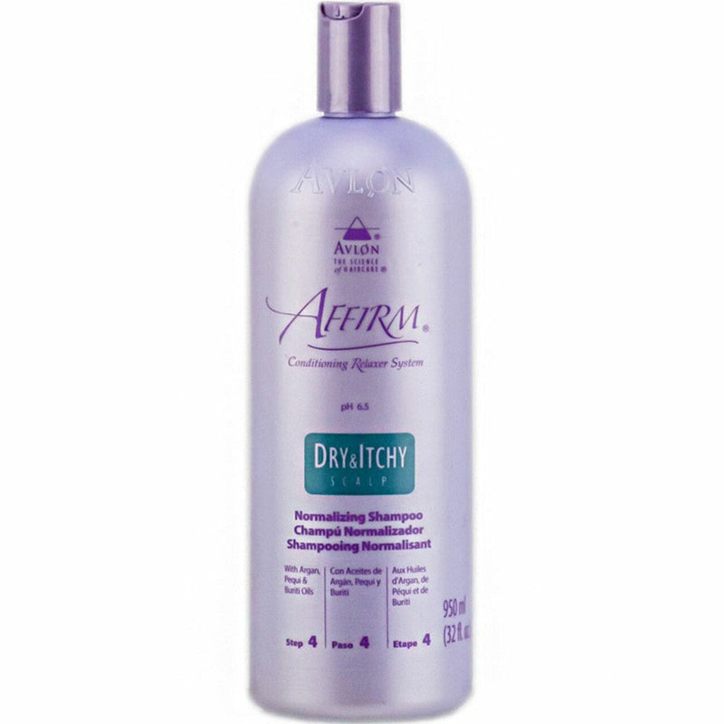 Affirm Dry and Itchy Scalp Normalizing Shampoo 32 oz / 946 ml - Soothes, Balances & Prevents Hair Breakage Post-Relaxer