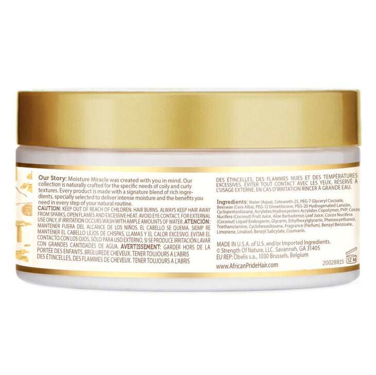 African Pride Moisture Miracle Edge Styling Wax 6oz