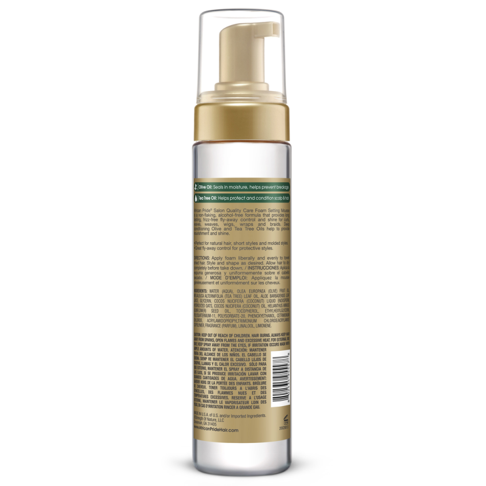 African Pride Olive Miracle Foam Setting Mousse 8.5oz