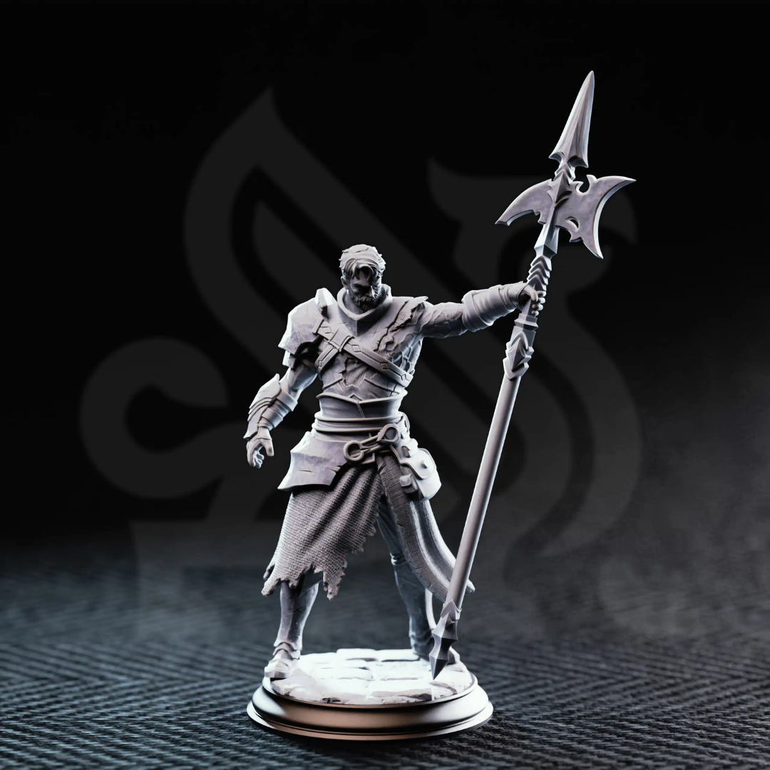 Andrek Strongarm Hexhunter Gladiator - 3D Printed Hexhunter Character Miniature