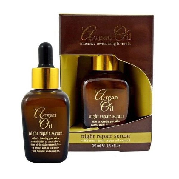 Argan Oil Night Repair Serum for Overnight Hair Restoration & Shine 30ml/1.01 oz