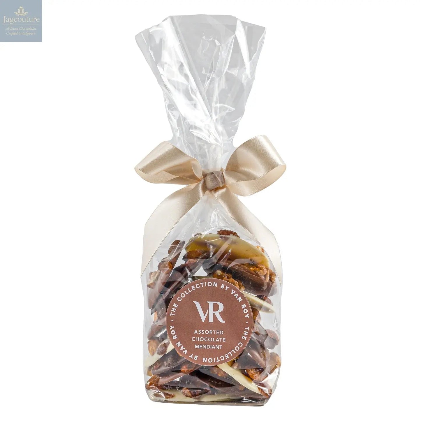 Assorted mendiants in cello gift bag with ribbon