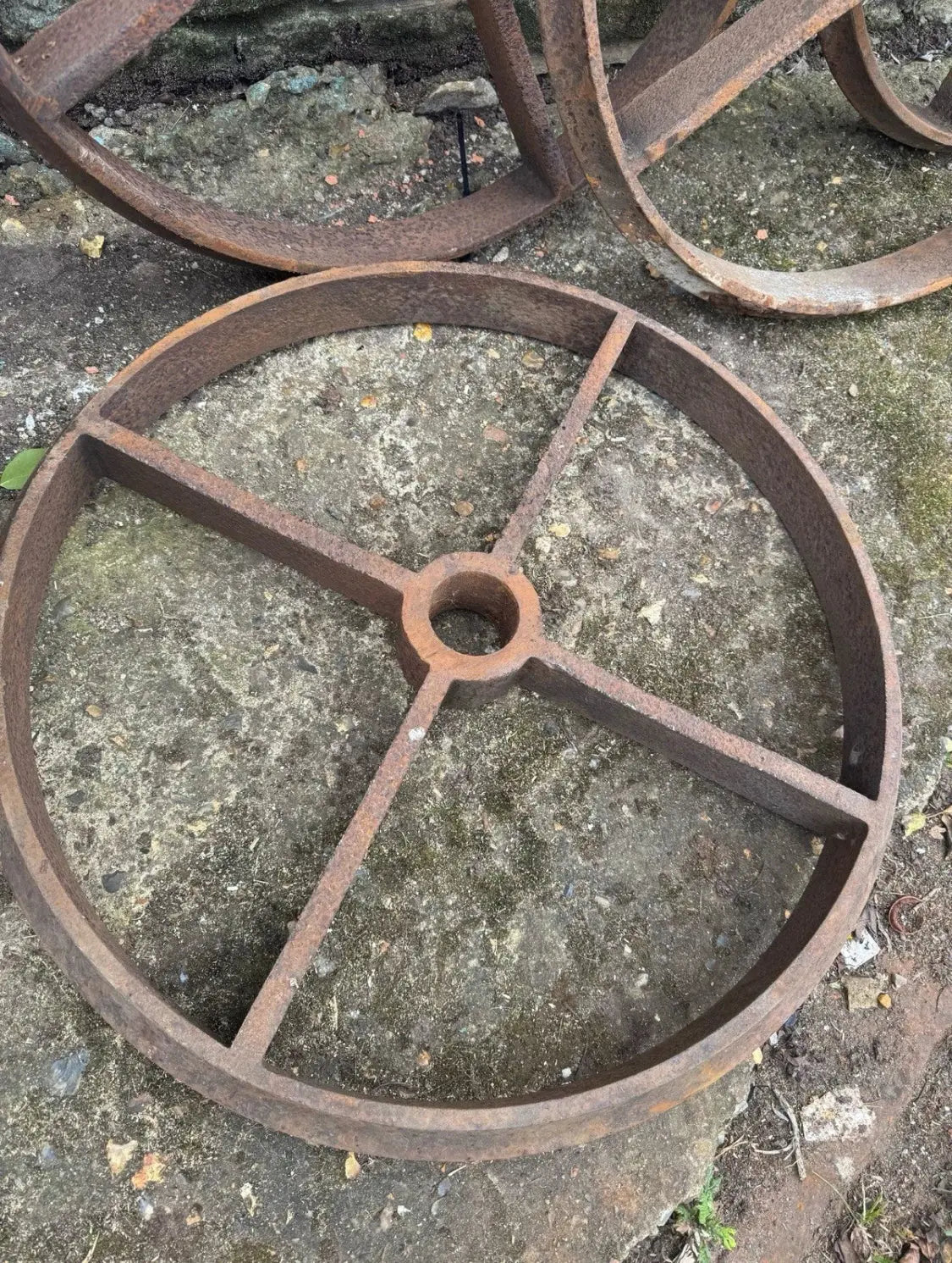 Large Cambridge Roller Wheels / Antique Salvage / Shepherds Hut Wheels Set Of 4