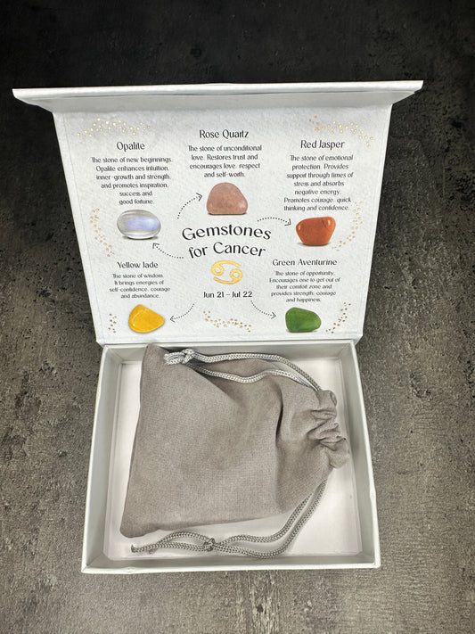 Cancer crystal tumblestone gift set - Bundle