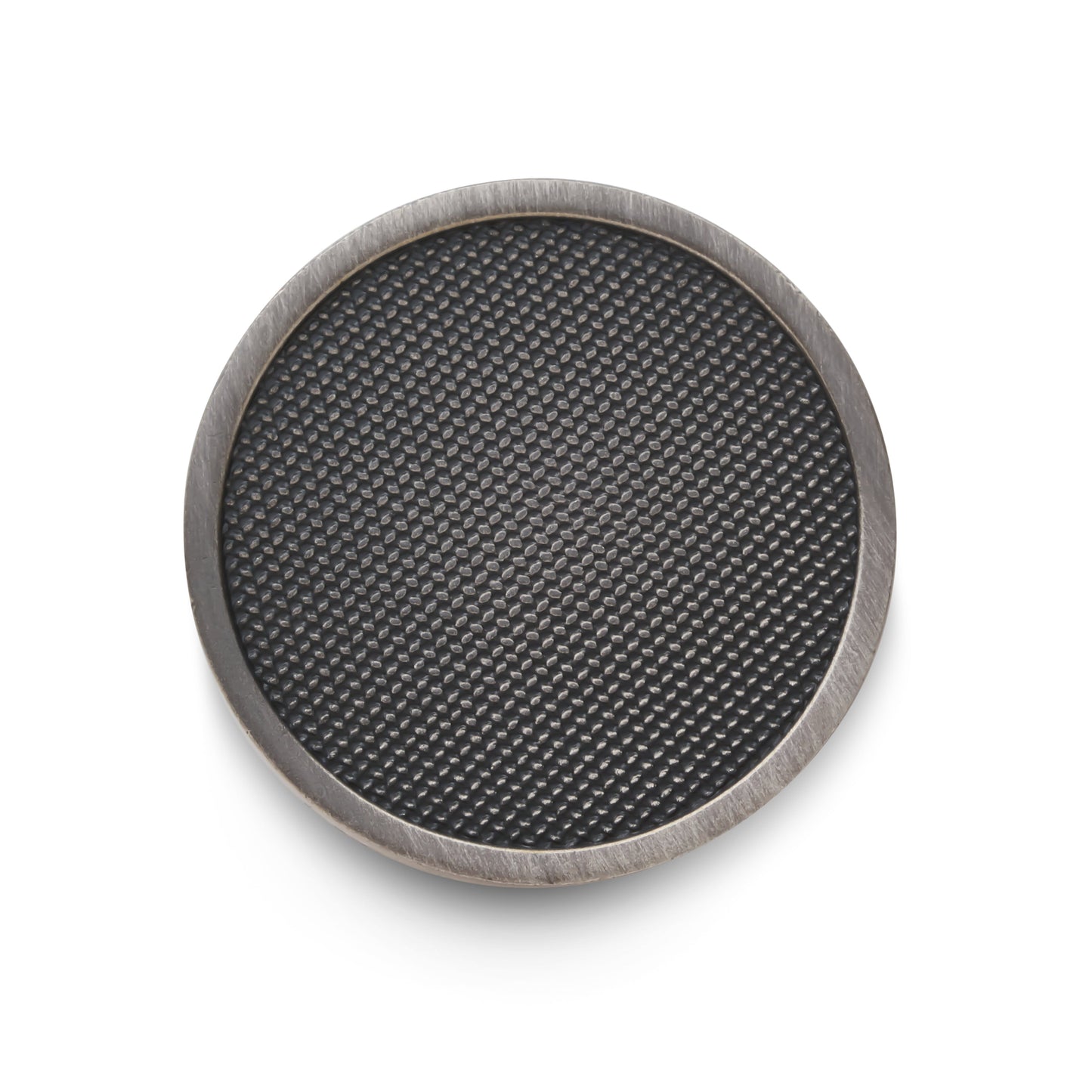 Diamond Weave Blazer Button In Antique Silver