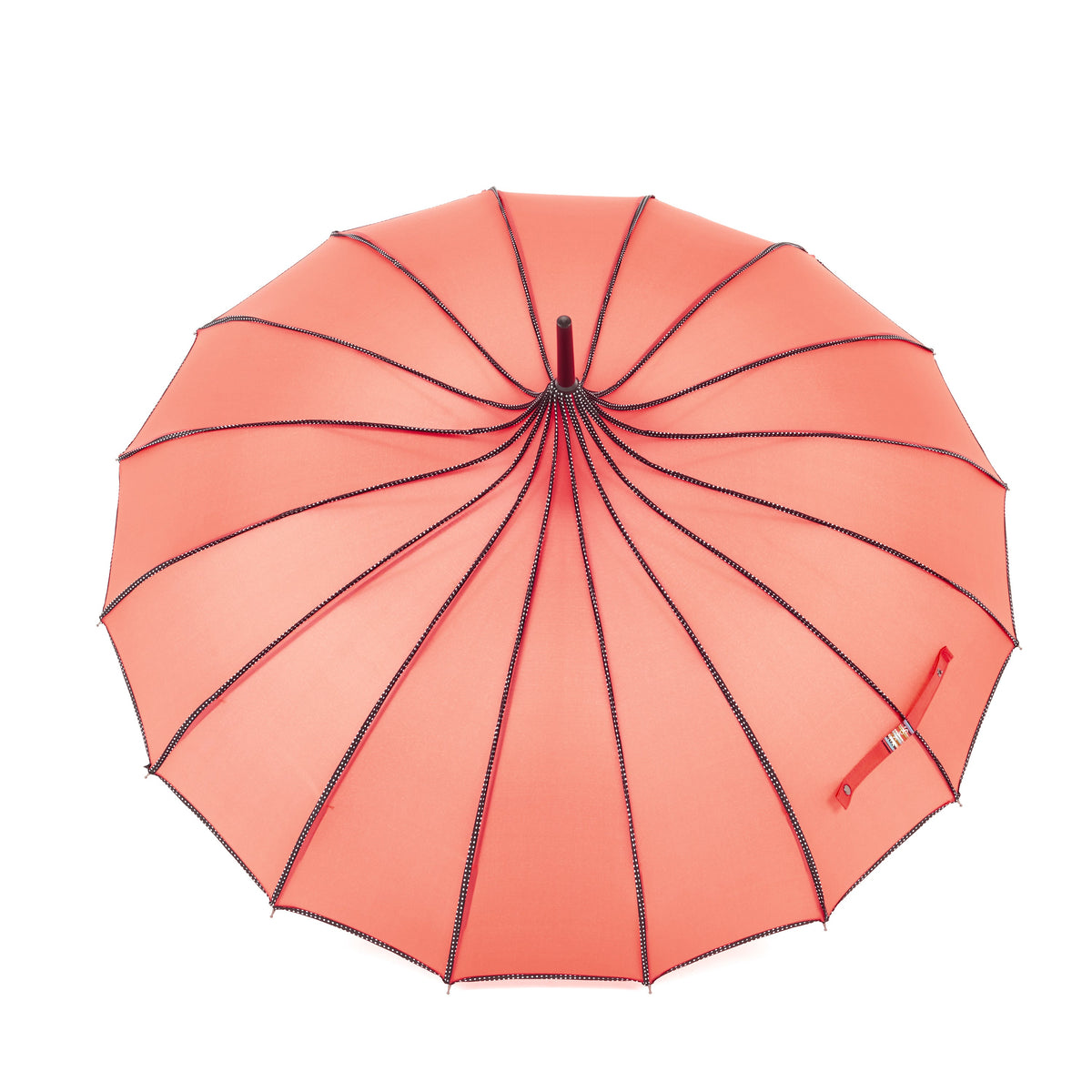 Boutique RIBBED Paoda Umbrella Coral