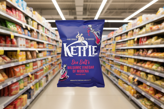 16 x Kettle Sea Salt & Balsamic Vinegar Potato Chips 130G