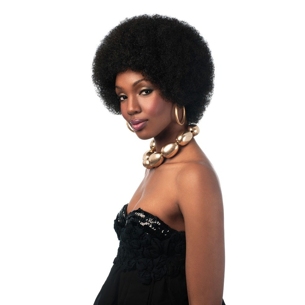 Sleek Big Afro Wig - Voluminous Synthetic Hairpiece for Stunning Style