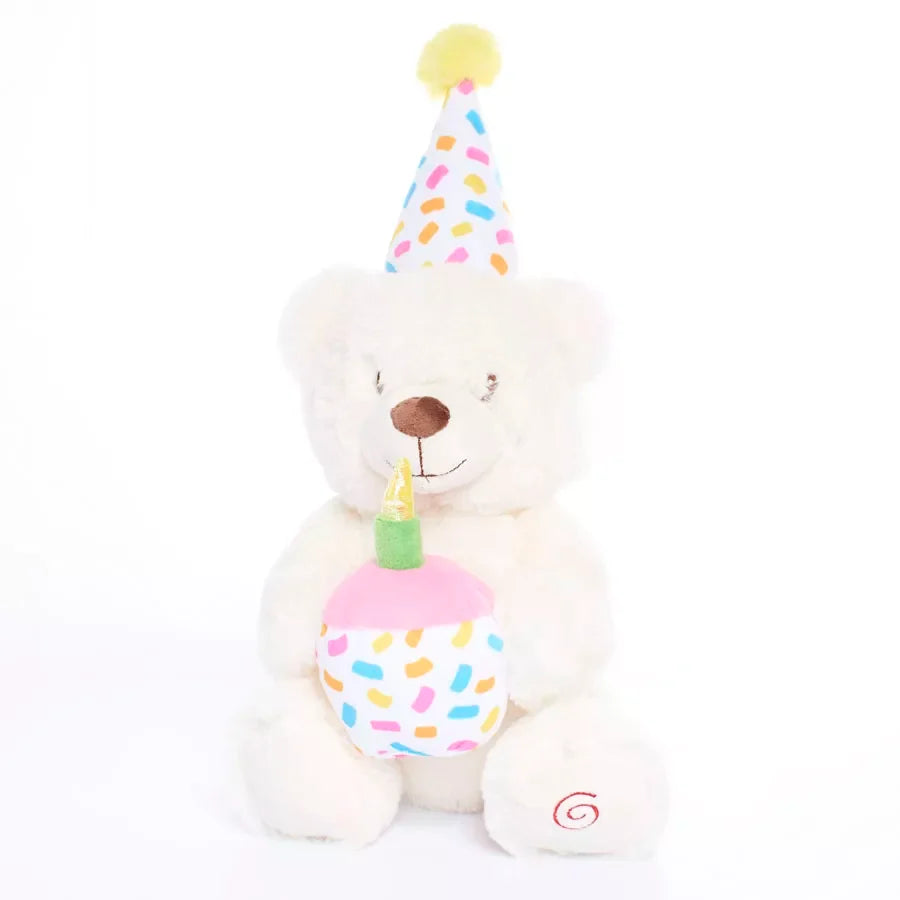 Birthday Bear White PLUSH BEAR
