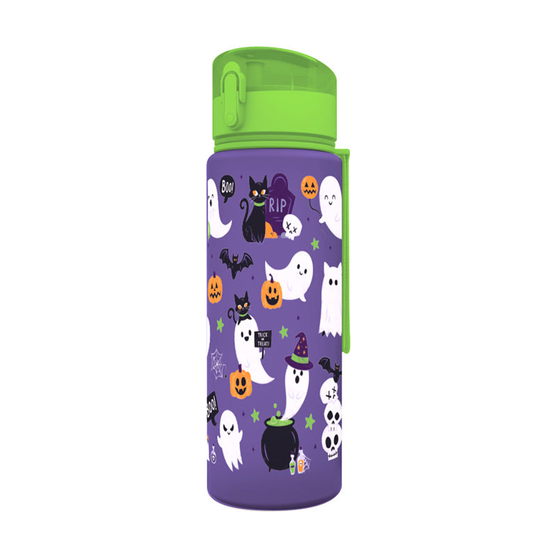 600ml Shatterproof Pop Top Water Bottle - Spooky