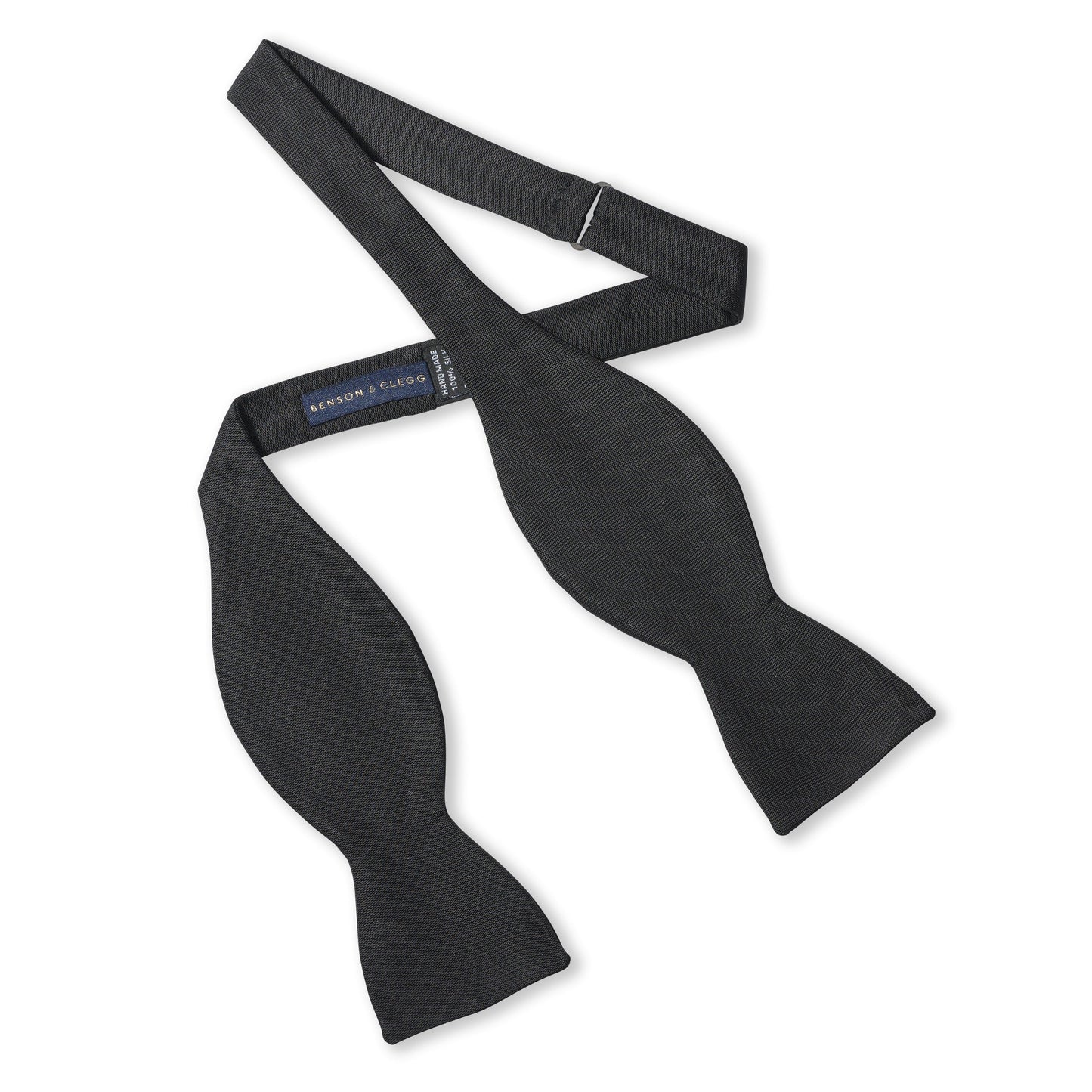 Black Barathea Silk Self-Tie Bow Tie