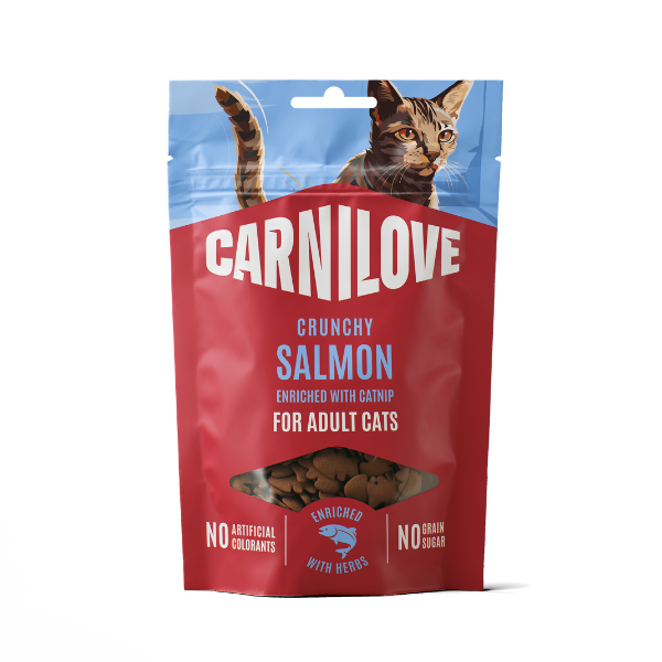 Carnilove Salmon with Catnip Crunchy Cat Treats 10 x 50g