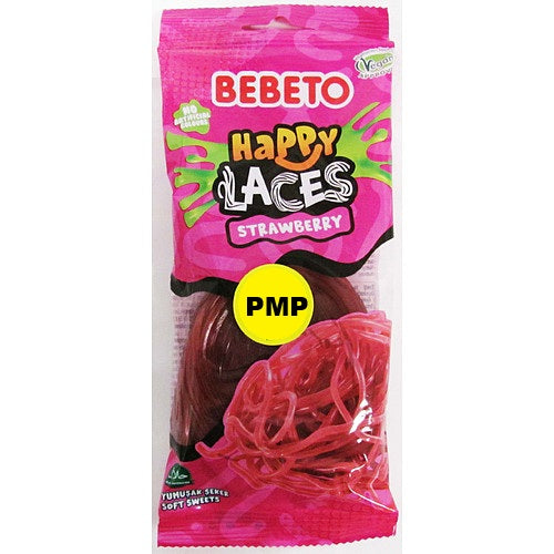 Bebeto Strawberry Laces PMP 160g (Case of 12)