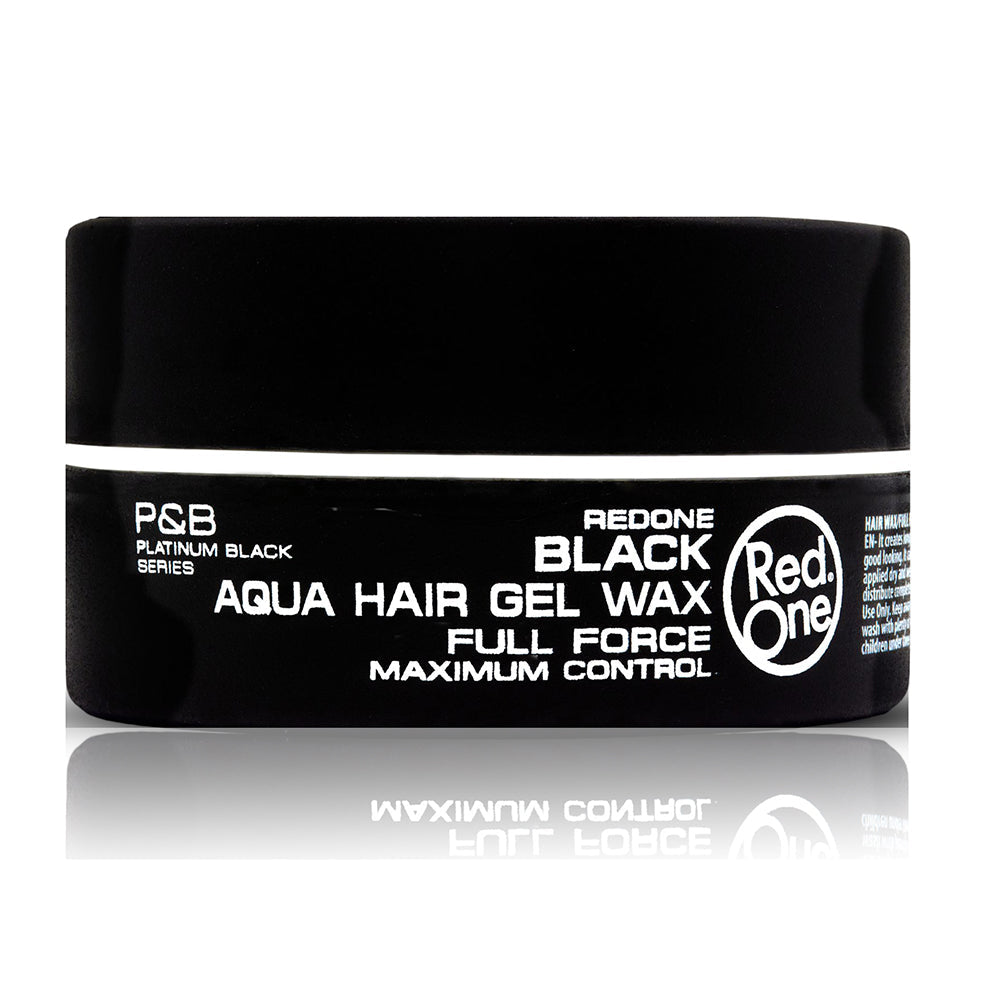 Redone Black Aqua Hair Wax Strong Hold & Natural Finish for Men's Hair Styling 150 ml/5.07 oz