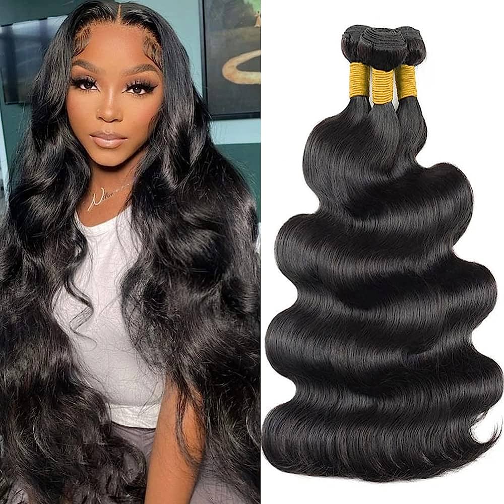 Pure Brazilian Unprocessed Body Wave Human Hair Extensions for Seamless Volume & Natural Texture
