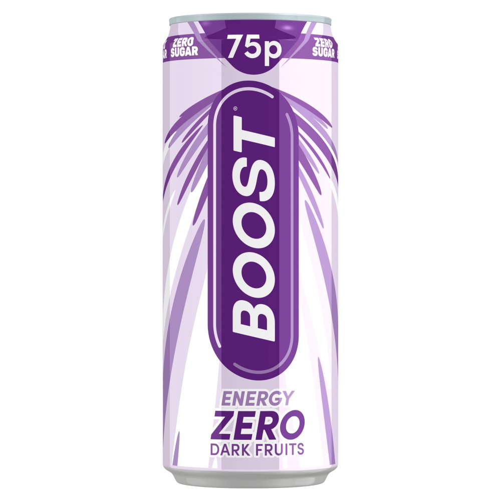 Boost Energy Drink Zero Sugar Dark Fruits 250ml (Case of 24)