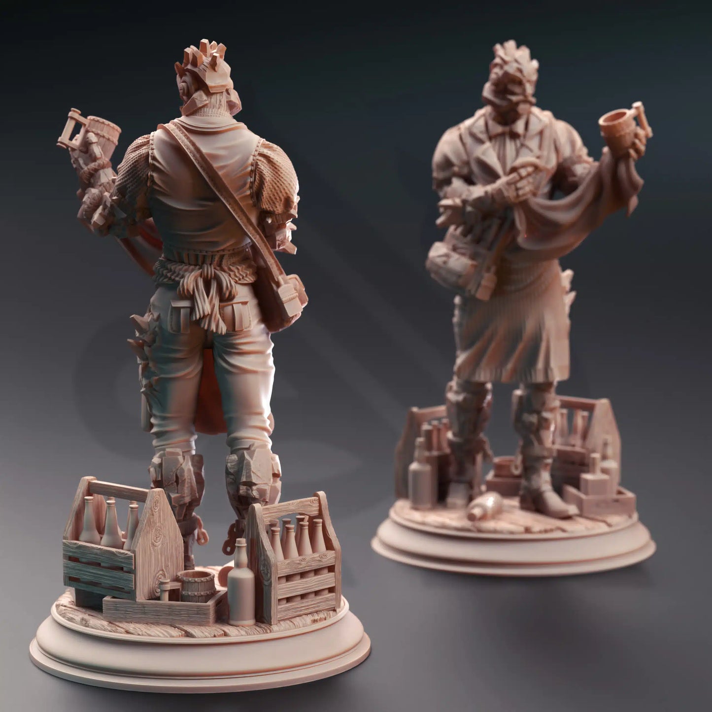 Brick – Soulforged Bartender - 3D Printed Automaton Miniature