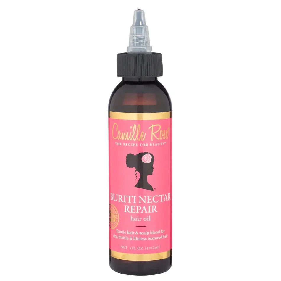 Camille Rose Buriti Nectar Repair Hair Oil Intensive Repair & Shine for Dry, Damaged, & Dull Hair 4 oz