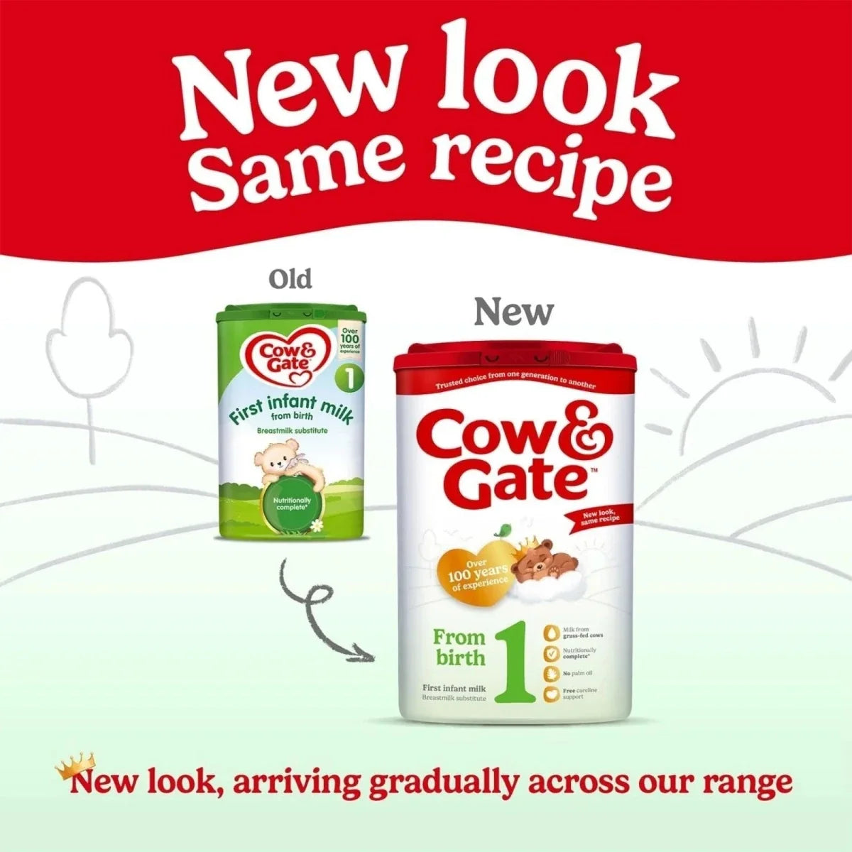 Cow & Gate 1 First Infant Milk Formula 0-6 months 800g