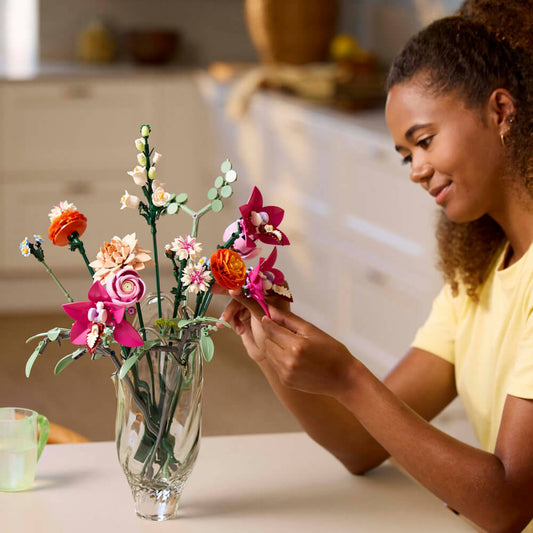 Lego Botanicals 10342 Pretty Pink Flower Bouquet for Adults Ages 18+