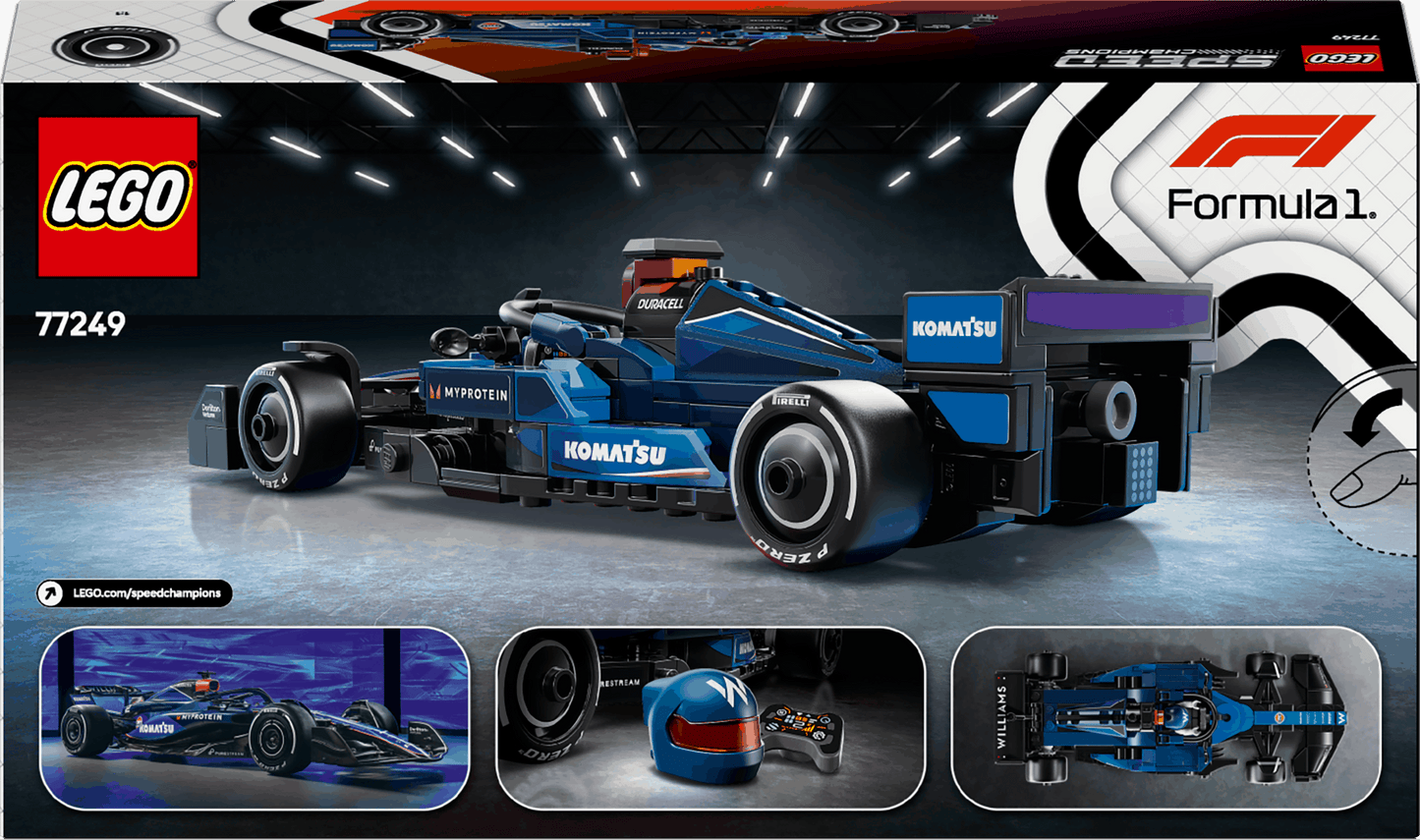 Lego Speed Champions 77249 Williams Racing FW46 F1 Race Car Ages 10+