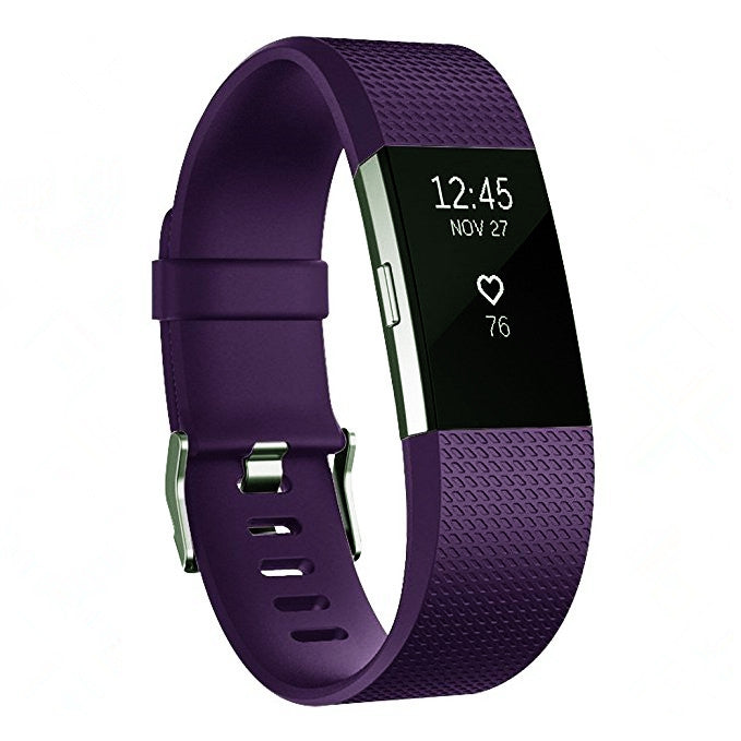 Square Pattern Adjustable Sport Watch Band for FITBIT Charge 2, Size: S, 10.5x8.5cm, S, Dark Purple, S, Purple, S, Cyan, S, Pink, S, Red, S, Green, S, Rose Red, S, Grey, S, Sky Blue, S, Blue, S, White, S, Aurora Blue, S, Black, S, Light Pink
