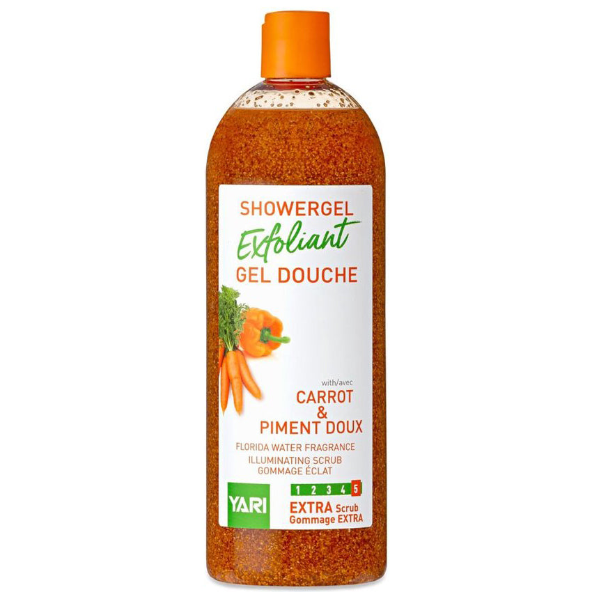 Yari Carrot & Pimento Exfoliant Shower Gel for Brighter, Smoother Skin 500ml