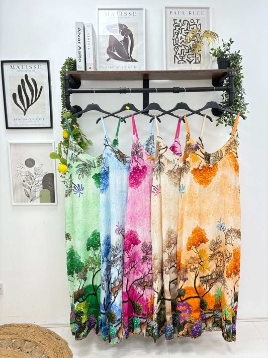 Jungle Print Cami Dress – One Size (Fits 8–18/20)